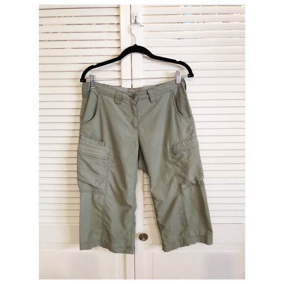 Ex Officio Sage Green Cargo Capri Hiking Pants - Picture 1 of 10